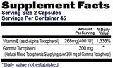 Gamma E Mixed Tocopherols Vitamin e 400 IU  90 Capsules
