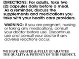 Acetyl L-Carnitine Supplement 1000mg Per Serving 200 Capsules (ALCAR) 100 Servings