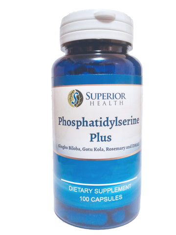 Phosphatidylserine Plus Gotu Kola DMAE Supplement 100 Capsules 33 Servings