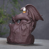Dragon Incense Burner - Backflow Incense Burner - Includes 20 Cones for Home Office Aromatherapy