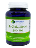 Glutathione Reduced Supplement 500 mg Per Serving 200 Capsules 100 Day Supply
