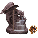 Dragon Incense Burner - Backflow Incense Burner - Includes 20 Cones for Home Office Aromatherapy