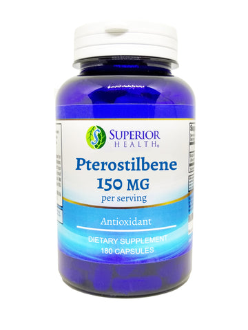 Pterostilbene 150 mg Per Serving 180 Capsules 90 Servings