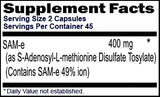 SAM-e 400 mg Per Serving 90 Capsules for 45 Day Supply